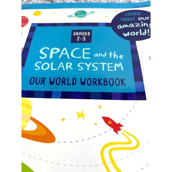 Bendon Kids Workbooks set of 2 Grades 2-3 Math /Space Solar System 11x9 NWT - Picture 2 of 7